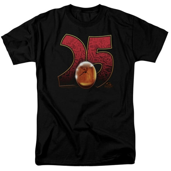 Jurassic Park Amber S/S Adult 18/1 T-Shirt Black