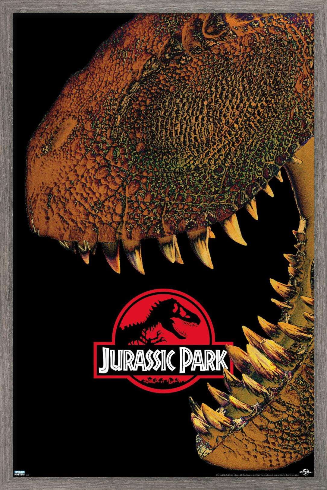 Jurassic Park - Bite Wall Poster, 14.725" x 22.375", Framed