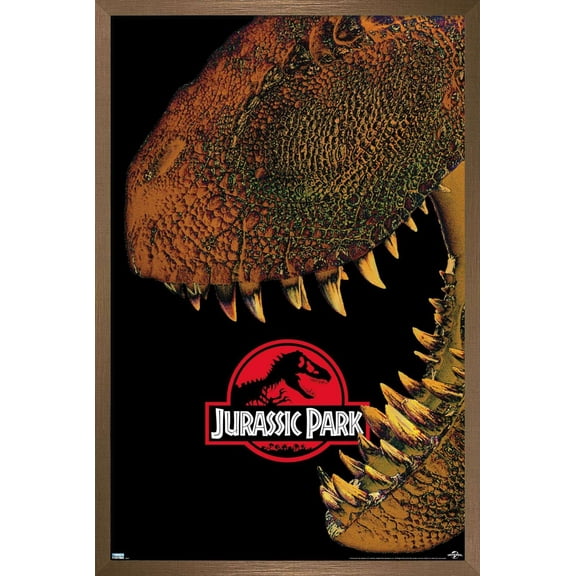 Jurassic Park - Bite Wall Poster, 22.375" x 34", Framed