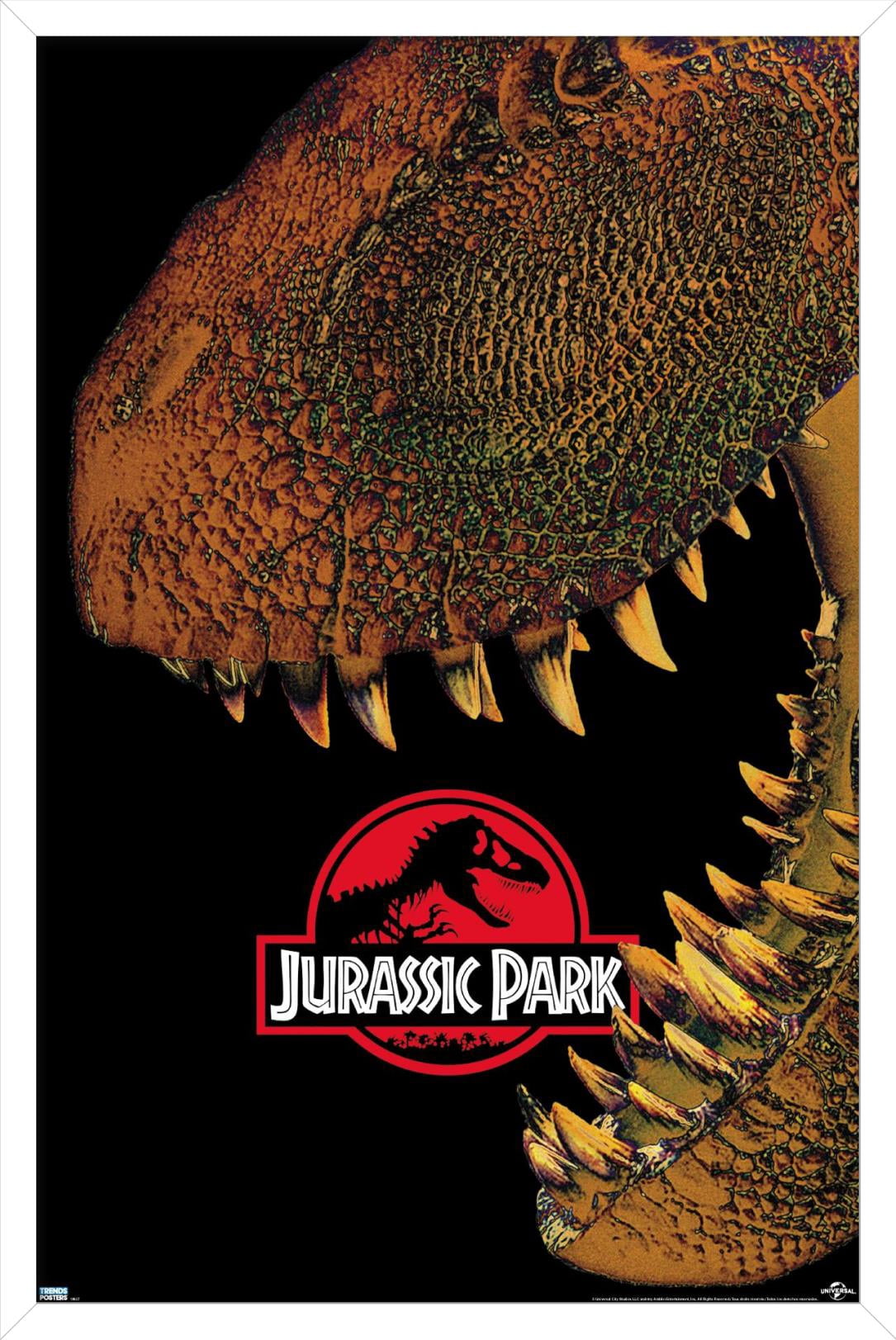 Jurassic Park - Bite Wall Poster, 22.375" x 34", Framed