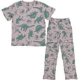 thumbnail image 1 of Jurassic Park Boys Adaptive T-Shirt & Cargo Sweatpants Set, Dinosaur Adventure Clothing Little and Big Boys Sizes, Vino/Light Purple, Medium, 1 of 8