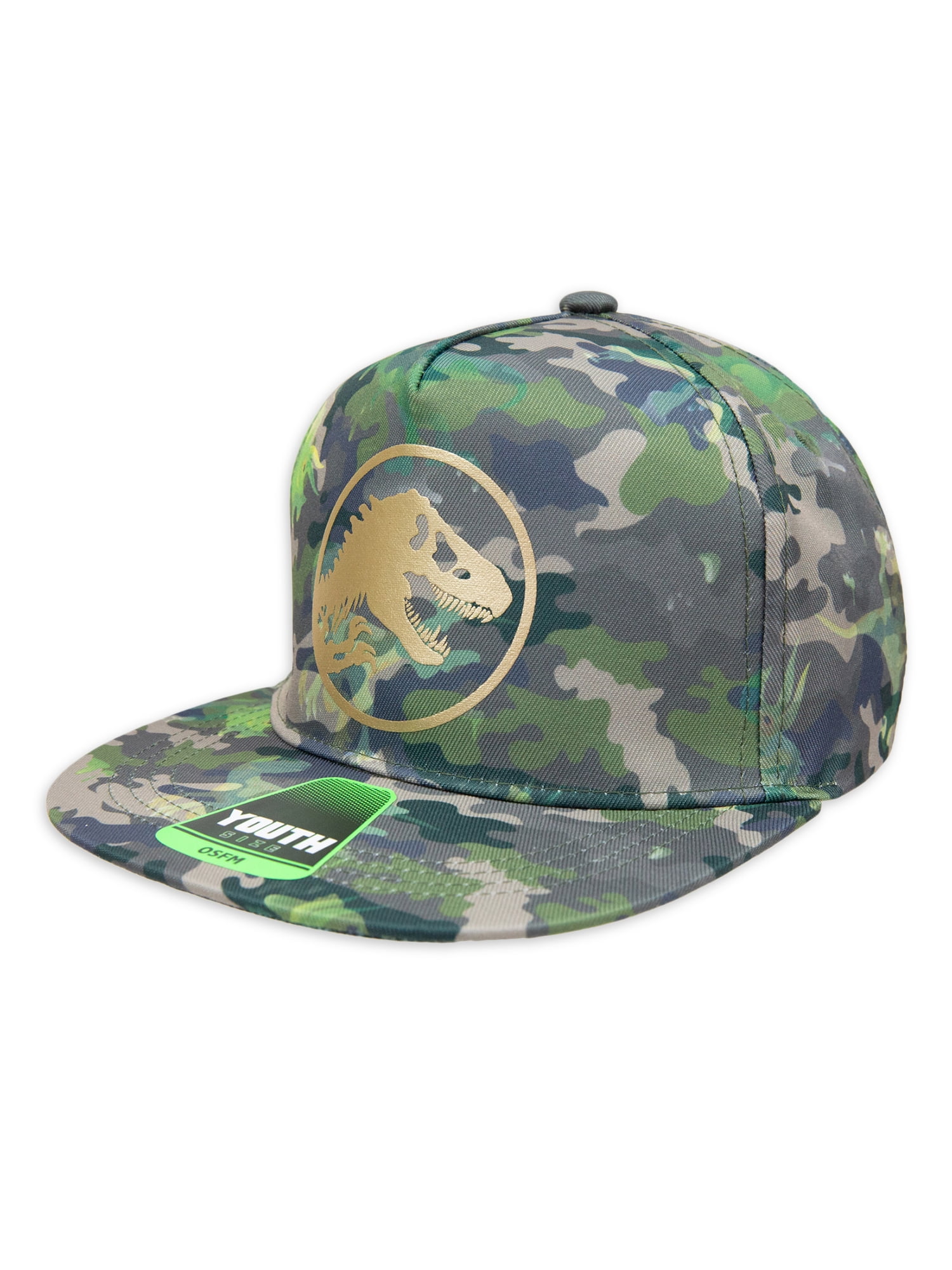 Jurassic Park Boys Baseball Hat with Flat Brim