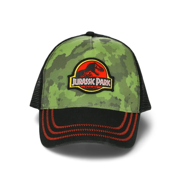 Jurassic Park Boys Classic Camo Baseball Hat, One Size Fits Most
