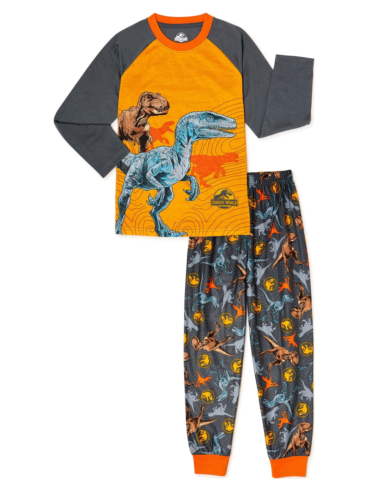 Jurassic Park Boys Long Sleeve Top and Pants, 2-Piece Pajamas Set ...