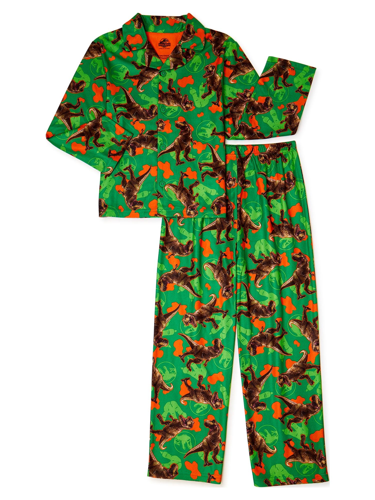 Jurassic Park Boys Printed Pajama Set, 2-Piece, Sizes 4-10 - image 1 of 3