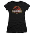 thumbnail image 1 of Jurassic Park - Classic Logo - Juniors Teen Girls Cap Sleeve Shirt - Medium, 1 of 2