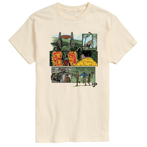 Jurassic Park - Comic - Men's Short Sleeve Graphic T-Shirt