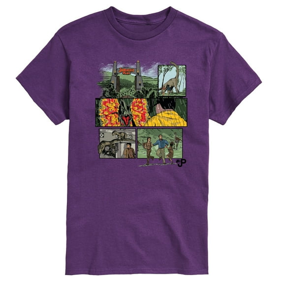 Jurassic Park - Comic - Men's Short Sleeve Graphic T-Shirt