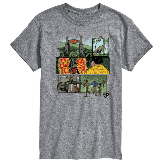 Jurassic Park - Comic - Men's Short Sleeve Graphic T-Shirt