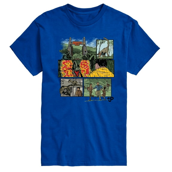 Jurassic Park - Comic - Men's Short Sleeve Graphic T-Shirt