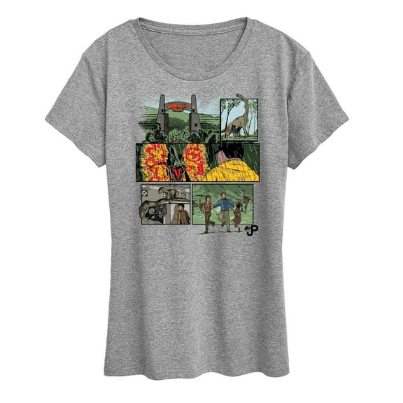Jurassic Park - Comic - Women's Short Sleeve Graphic T-Shirt