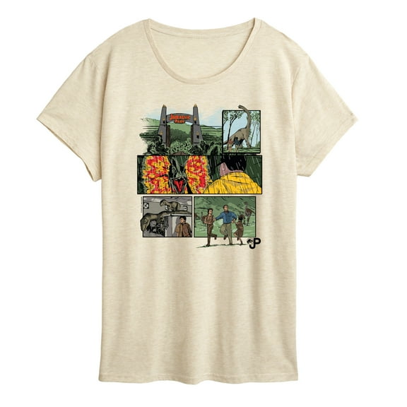 Jurassic Park - Comic - Women's Short Sleeve Graphic T-Shirt