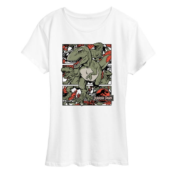 Jurassic Park - Dino Boxes - Women's Short Sleeve Graphic T-Shirt