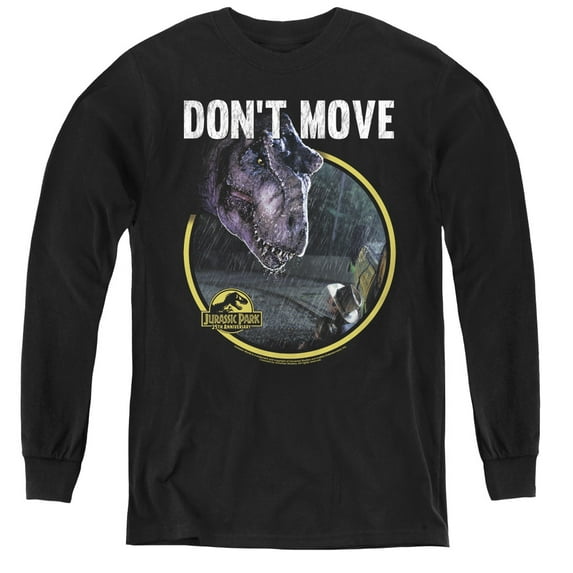 Jurassic Park - Dont Move - Youth Long Sleeve Shirt - Small