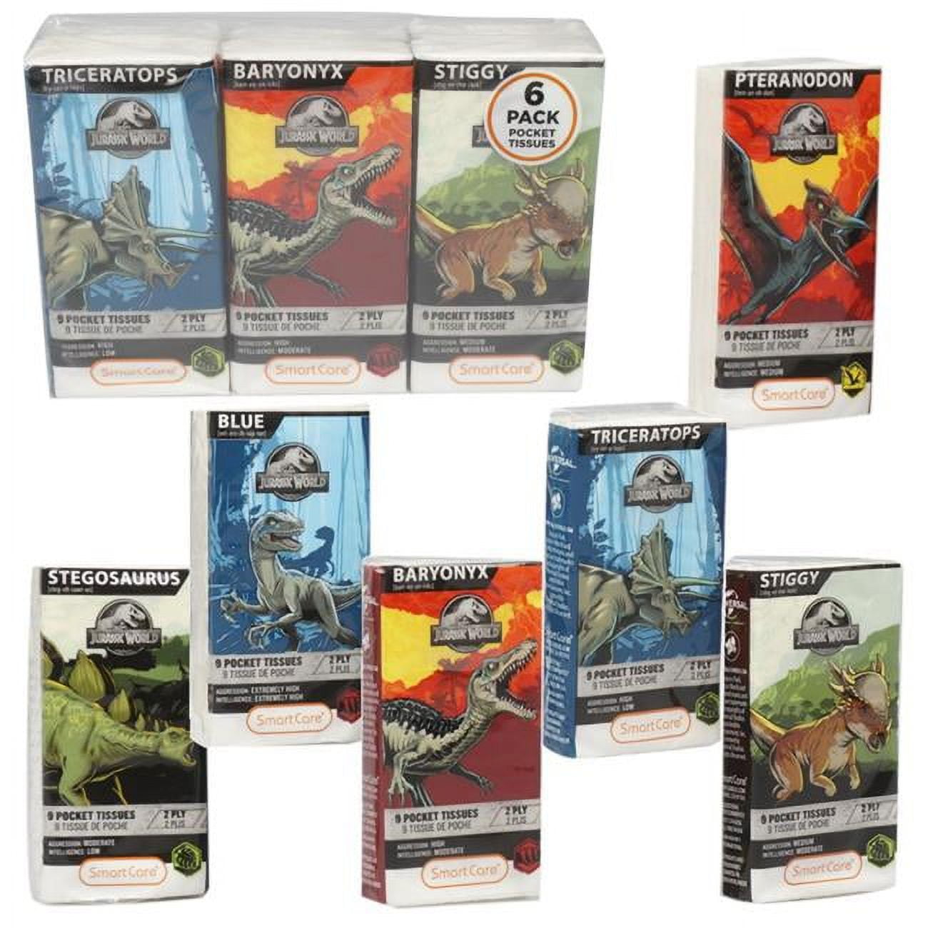 Jurassic Park Facial Tissue 6 small packs