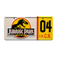 thumbnail image 1 of Jurassic Park | Ford Explorer Tour Vehicle #04 | Jurassic Park #04 | Metal Stamped Replica Prop License Plate, 1 of 2