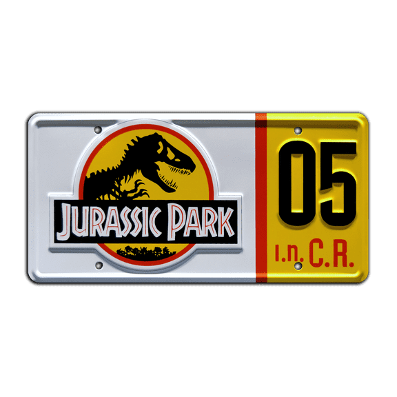 Jurassic Park | Ford Explorer Tour Vehicle #05 | Jurassic Park #05 | Metal Stamped Replica Prop License Plate
