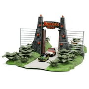Jurassic Park Gate and Nano Hollywood Rides Vehicle Diorama