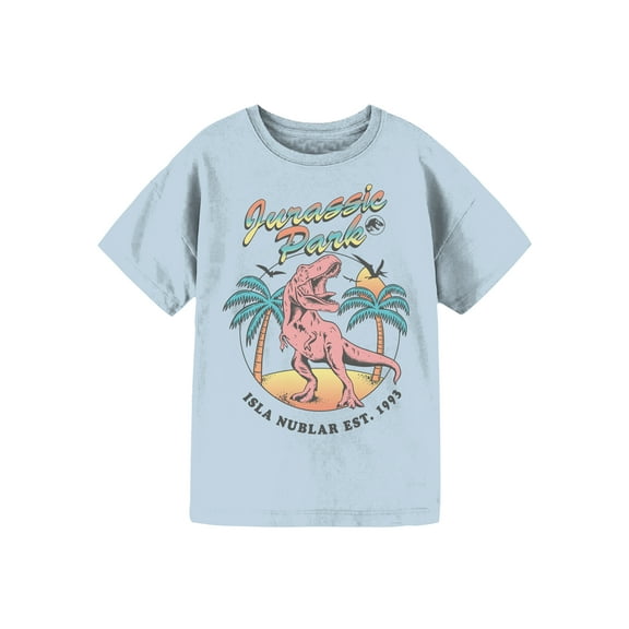 Jurassic Park Girls Short Sleeve Graphic T-Shirt, Sizes 4-16