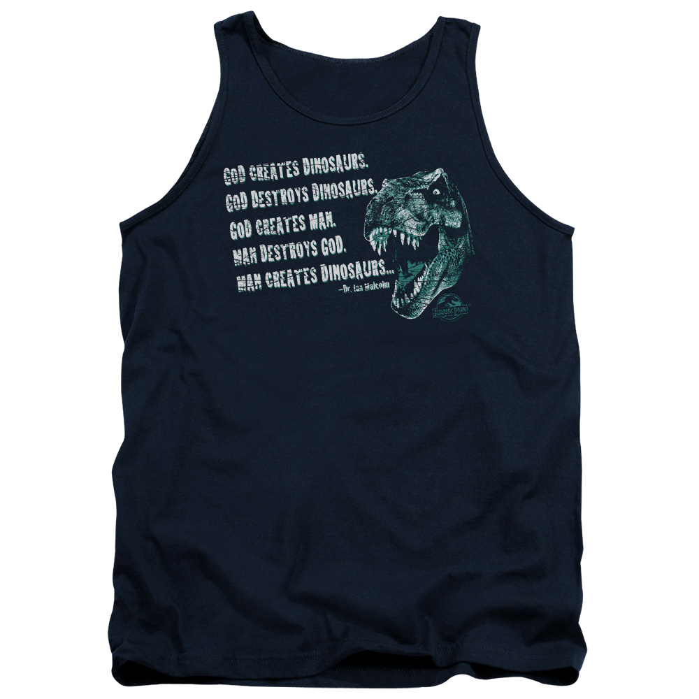 Small 032 Jurassic Park - God Creates Dinosaurs - Tank Top - Small - Walmart.com
