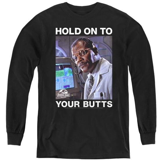 Jurassic Park - Hold Onto - Youth Long Sleeve Shirt - X-Large