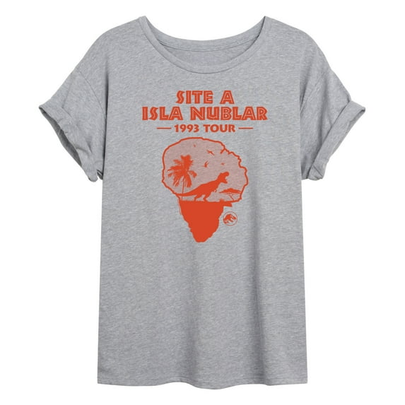 Jurassic Park - Isla Nublar 1993 Tour - Women's Oversized Graphic T-Shirt
