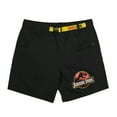thumbnail image 1 of Jurassic Park Isla Nublar Men's Black Lounge Shorts - Small, 1 of 5
