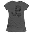 thumbnail image 1 of Jurassic Park Jp25 S/S Junior Women's T-Shirt Sheer Charcoal, 1 of 1