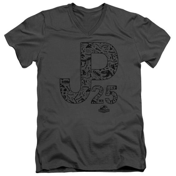 Jurassic Park - Jp25 - Slim Fit V Neck Shirt - XX-Large