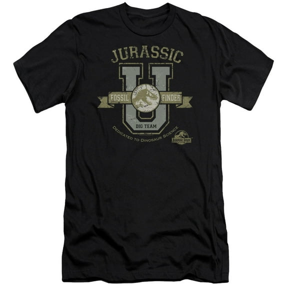 Jurassic Park Jurassic U S/S Adult 30/1 T-Shirt Black