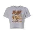 thumbnail image 1 of Jurassic Park - Jurassic World 65 Million Years In The Making - Juniors Cropped Graphic T-Shirt, 1 of 4