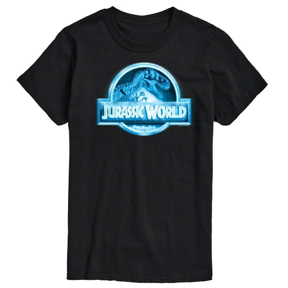 Jurassic Park - Jurassic World Logo Night Vision - Men's Short Sleeve Graphic T-Shirt