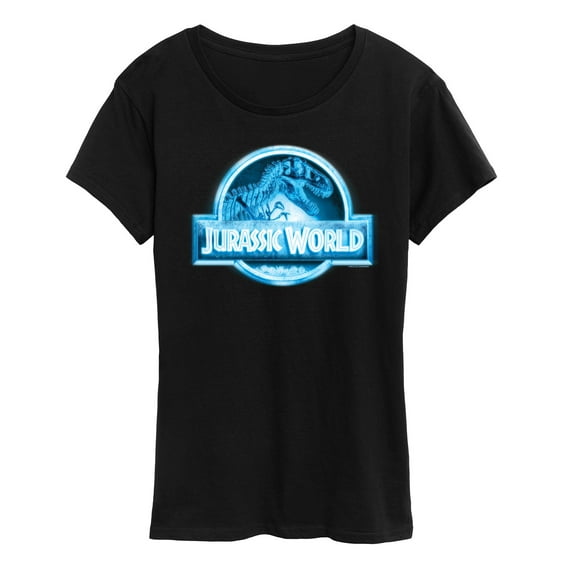Jurassic Park - Jurassic World Logo Night Vision - Women's Short Sleeve Graphic T-Shirt