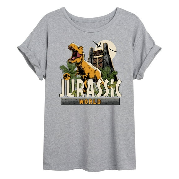 Jurassic Park - Jurassic World T Rex - Women's Oversized Graphic T-Shirt