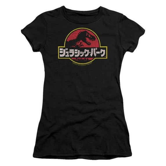 Jurassic Park Kanji S/S Junior Women's T-Shirt Sheer Black