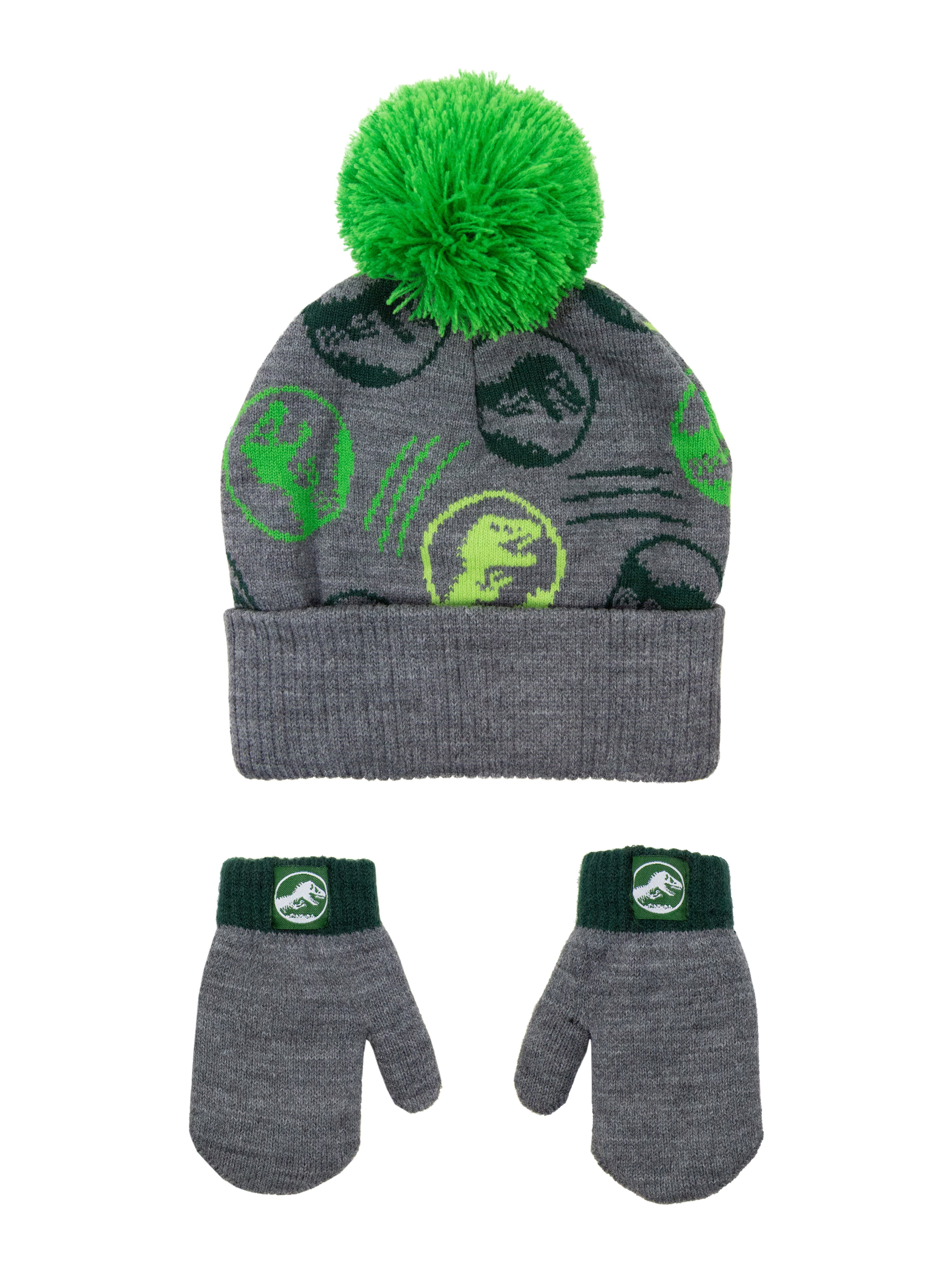 Jurassic Park Licensed Toddler Boys or Girls Knit Beanie Hat and 