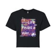 thumbnail image 1 of Jurassic Park - Life Finds A Way - Juniors Cropped Graphic T-Shirt, 1 of 4
