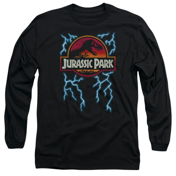 Jurassic Park - Lightning Logo - Long Sleeve Shirt - X-Large
