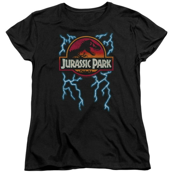 Jurassic Park - Lightning Logo - Women's Short Sleeve Shirt - X-Large