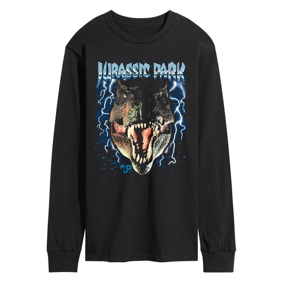Jurassic Park - Lightning T-Rex - Men's Long Sleeve Graphic T-Shirt