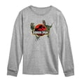 thumbnail image 1 of Jurassic Park - Logo Dinos - Youth Boys Long Sleeve Graphic T-Shirt, 1 of 4