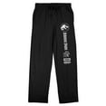 thumbnail image 1 of Jurassic Park Logo & Icons Men's Black Sleep Pajama Pants-Medium, 1 of 5