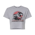 thumbnail image 1 of Jurassic Park - Logo Trex - Juniors Cropped Graphic T-Shirt, 1 of 4