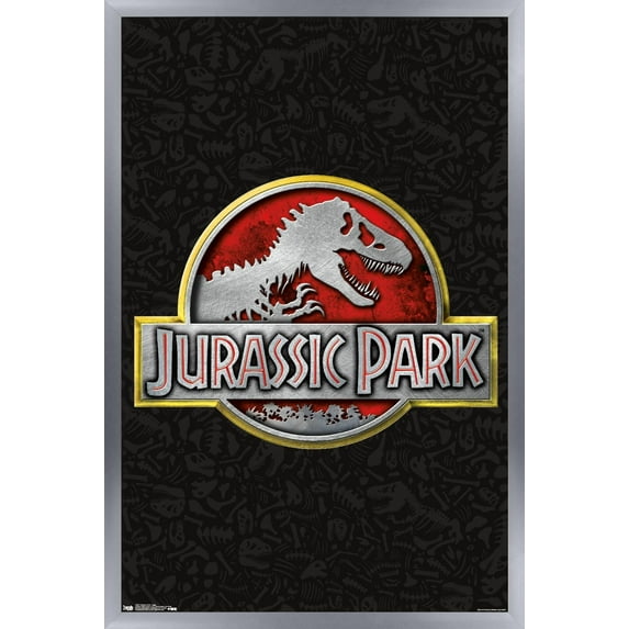 Jurassic Park - Logo Wall Poster, 14.725" x 22.375", Framed