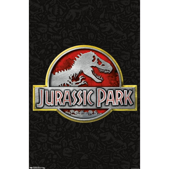 Jurassic Park - Logo Wall Poster, 22.375" x 34"