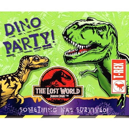 Jurassic Park 'Lost World' Invitations w/ Envelopes (8ct, Opened Package)