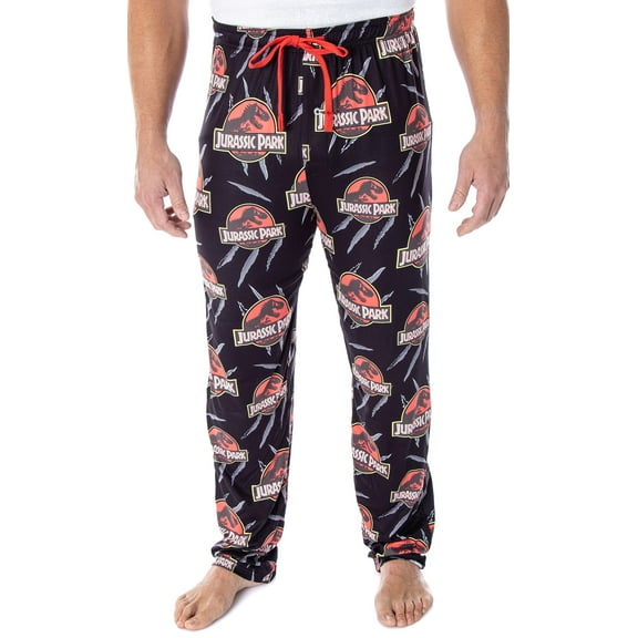 Jurassic Park Men's Allover Pattern Sleep Lounge Pajama Pants