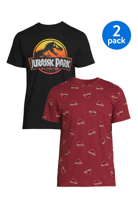 Men's & Big Men's Classic Logo Short Sleeve Graphic Tees, 2 Pack