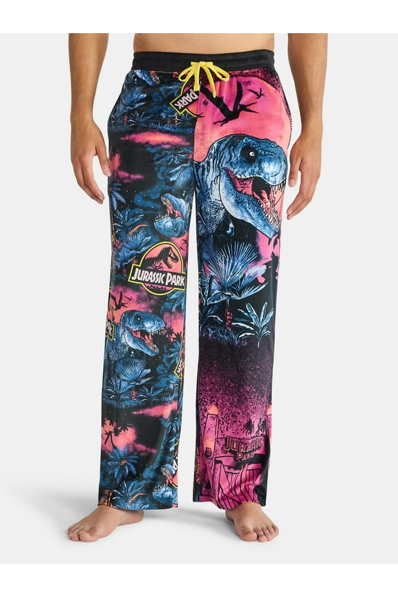 Men's and Big Men's Split Leg Graphic Pants, Sizes S-2XL