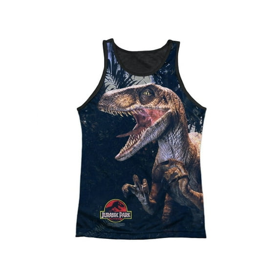 Jurassic Park Men's Raptors Mens Tank White